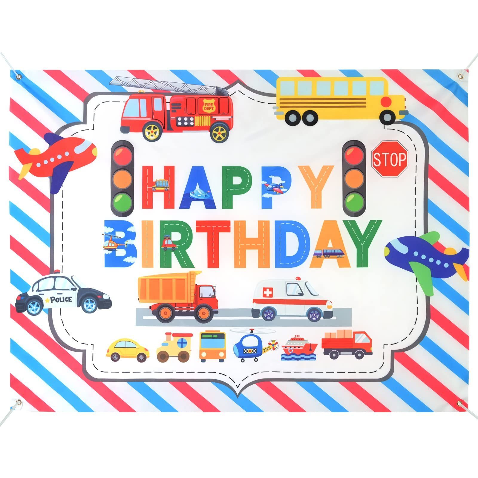 バースデー バースデー 飾り シンプル 飾り付け 飾り付け 壁掛け 誕生日 誕生日 Happy 誕生日 誕生日 Birthday 乗り物 フォトポスター 働く車 おしゃれ 男の子 タペストリー おうちスタジオ乗り