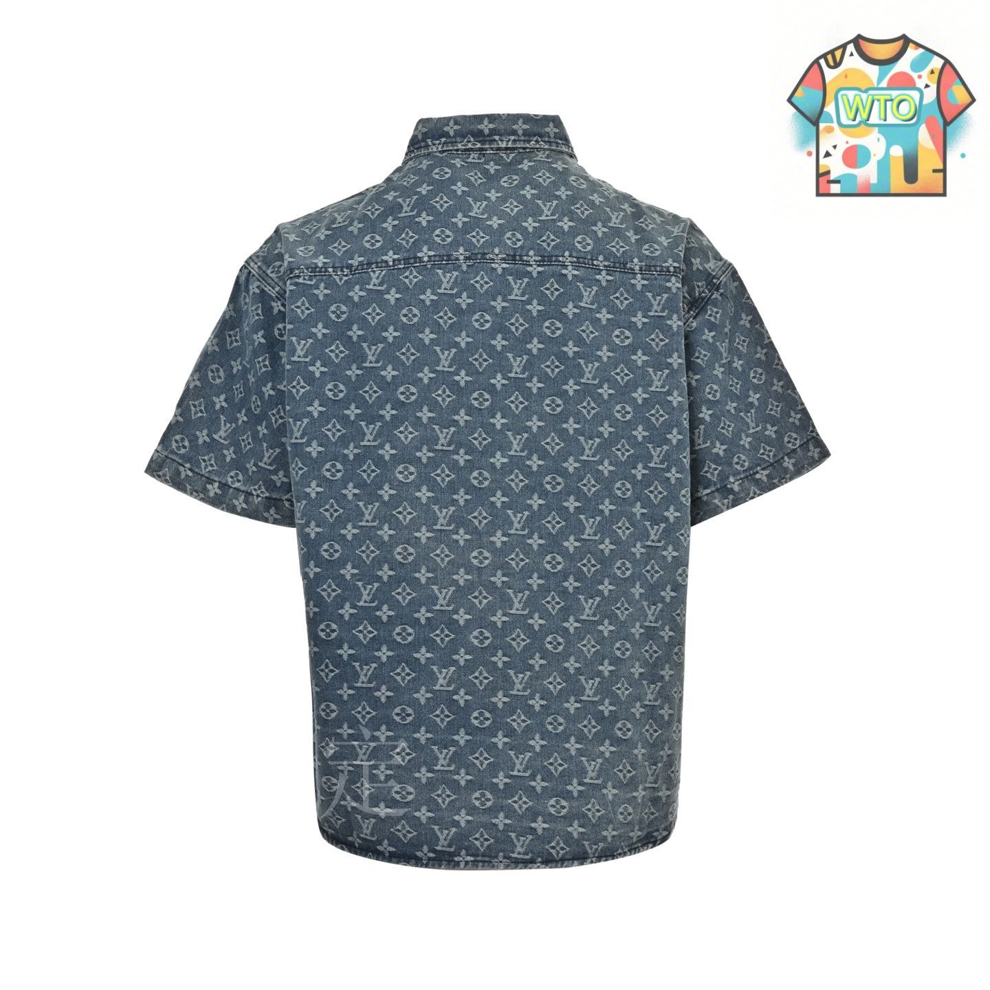 今日特価】Louis Vuitton 25ss 満地モノグラムジーンズ半袖 今日特価】Louis Vuitton 25ss 満地モノグラムジーンズ半袖