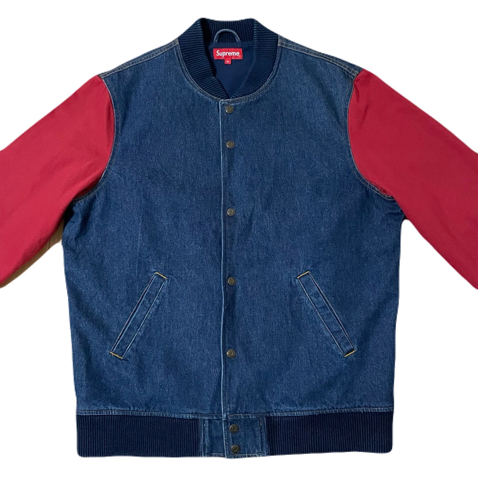 Supreme 14AW Denim Twill Varsity Jacket66cm着丈