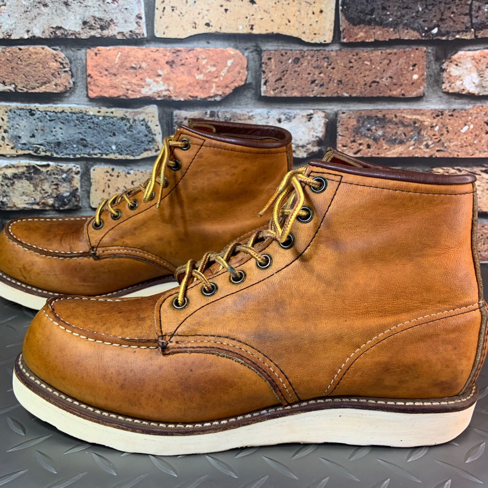☆REDWING 875 モックトゥワークブーツ 1997年製 US8D JP26㎝ レッド