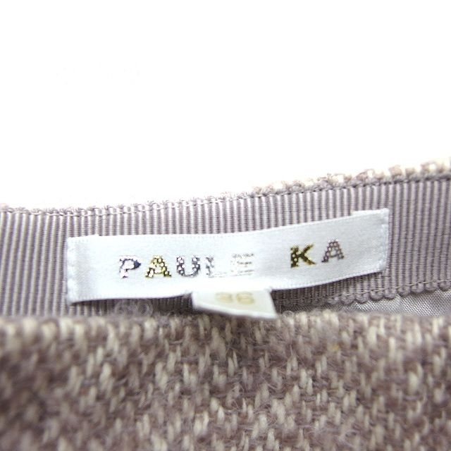 PAULE KA (ポールカ) シルクスカート ポールカ PAULE KA スカート フレア ミニ ニット モヘア混