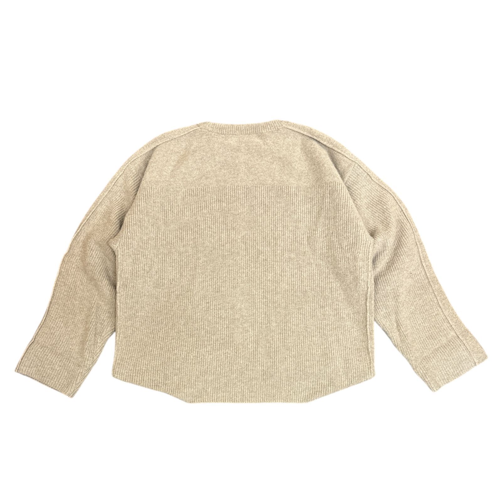 トップス YOKE/7GALPACAWOOL CARDIGANRIBSTITCH KNIT