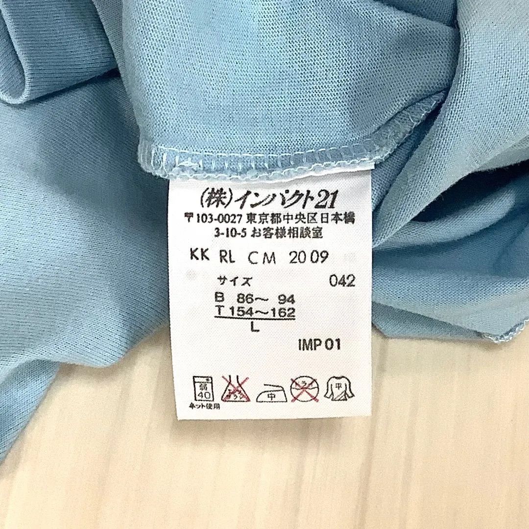 Ralph Lauren タグ付き新品未使用　美品M位　正規品　バンドカラー半袖 RALPH LAUREN ラルフローレン 半袖Tシャツ レディースL ライト