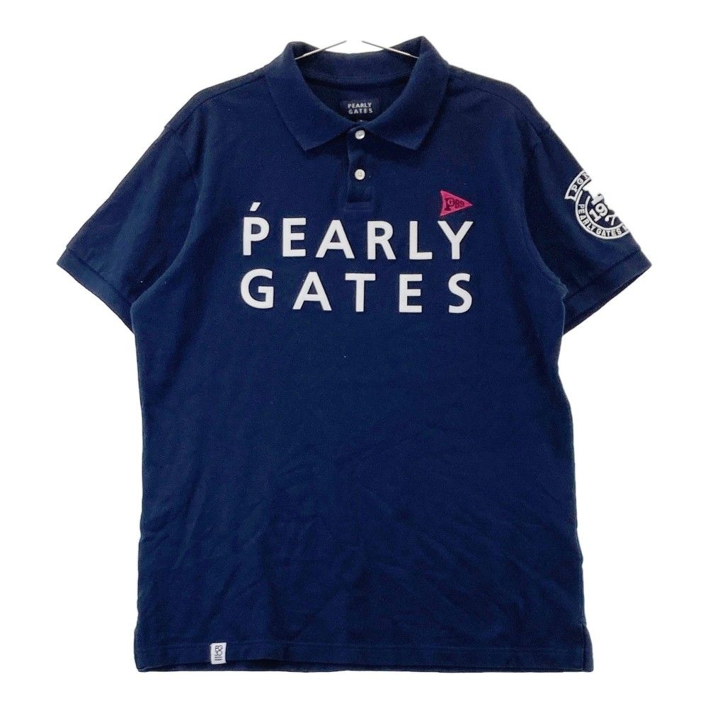 サイズ 7 PEARLY GATES パーリーゲイツ 半袖ポロシャツ ネイビー系 240101428480 ゴルフウェア メンズ ストスト