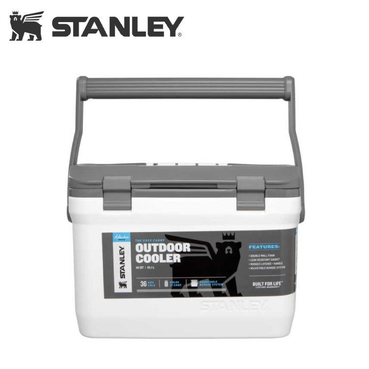 スタンレー STANLEY クーラーボックス 15.1L ホワイト The Easy-Carry Outdoor Cooler white 1001623 162 アウトドア キャンプ ハードクーラーボックス