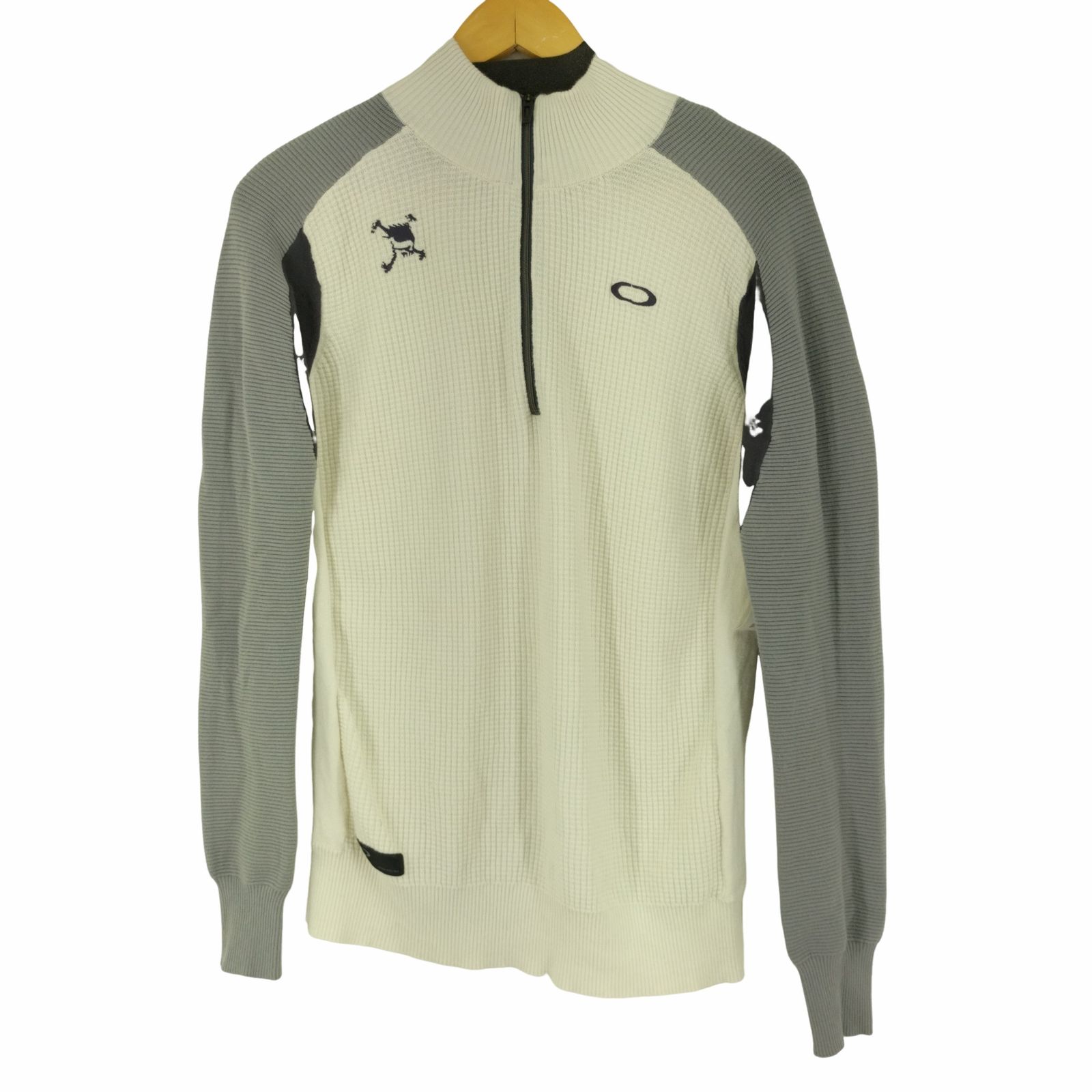オークリー OAKLEY SKULL DIVIDED H/Z SWEATER ハーフジップ サーマル 