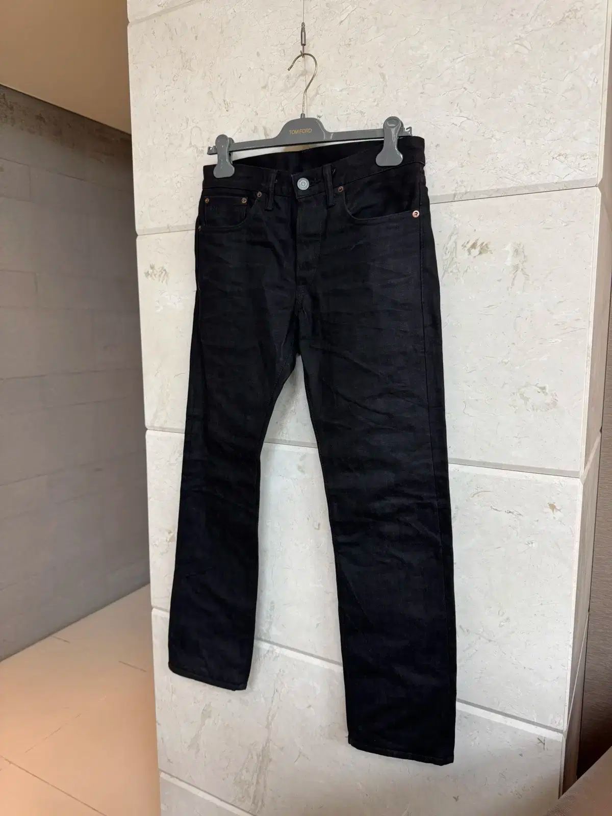RRL / 黒 スリムフィット セルビッジ デニム 30 RRL / 黒 スリムフィット セルビッジ デニム 30