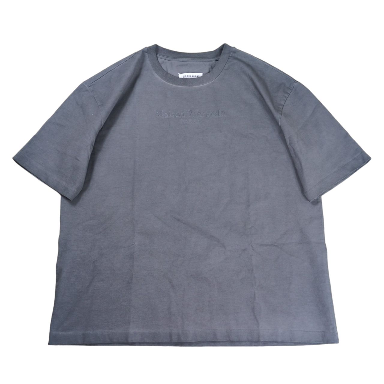【美品】メゾンマルジェラ 20AW エンブルイダード ロゴ刺繍Tシャツ
