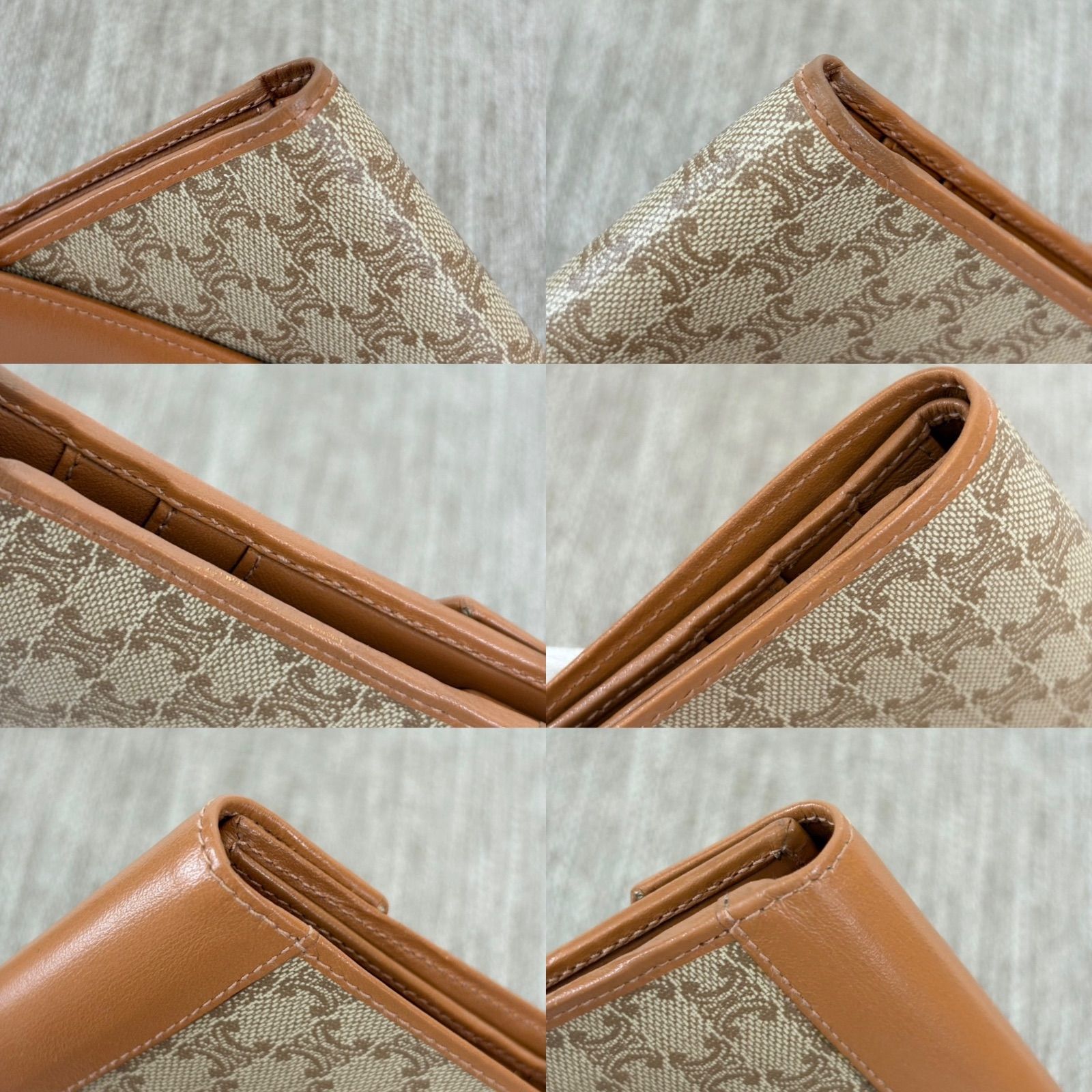 【極美品】CELINE　セリーヌ　マカダム柄　コインケース　ウォレット　レザー 激レア】CELINE セリーヌ コインケース ヴィンテージ 小銭入れ