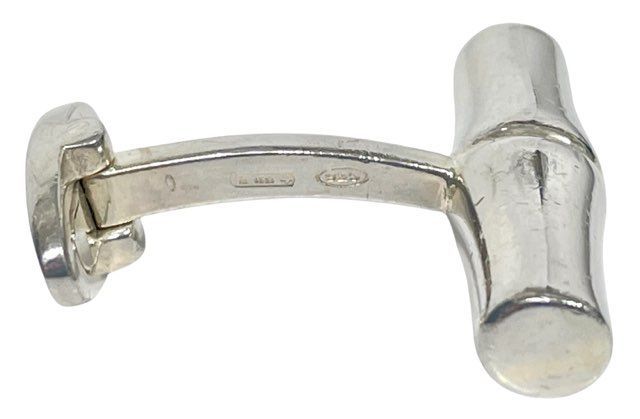 グッチ GUCCI カフス バンブー SV925 新品仕上済 カフスボタン グッチ カフス カフリンクス バンブー シルバー SV925