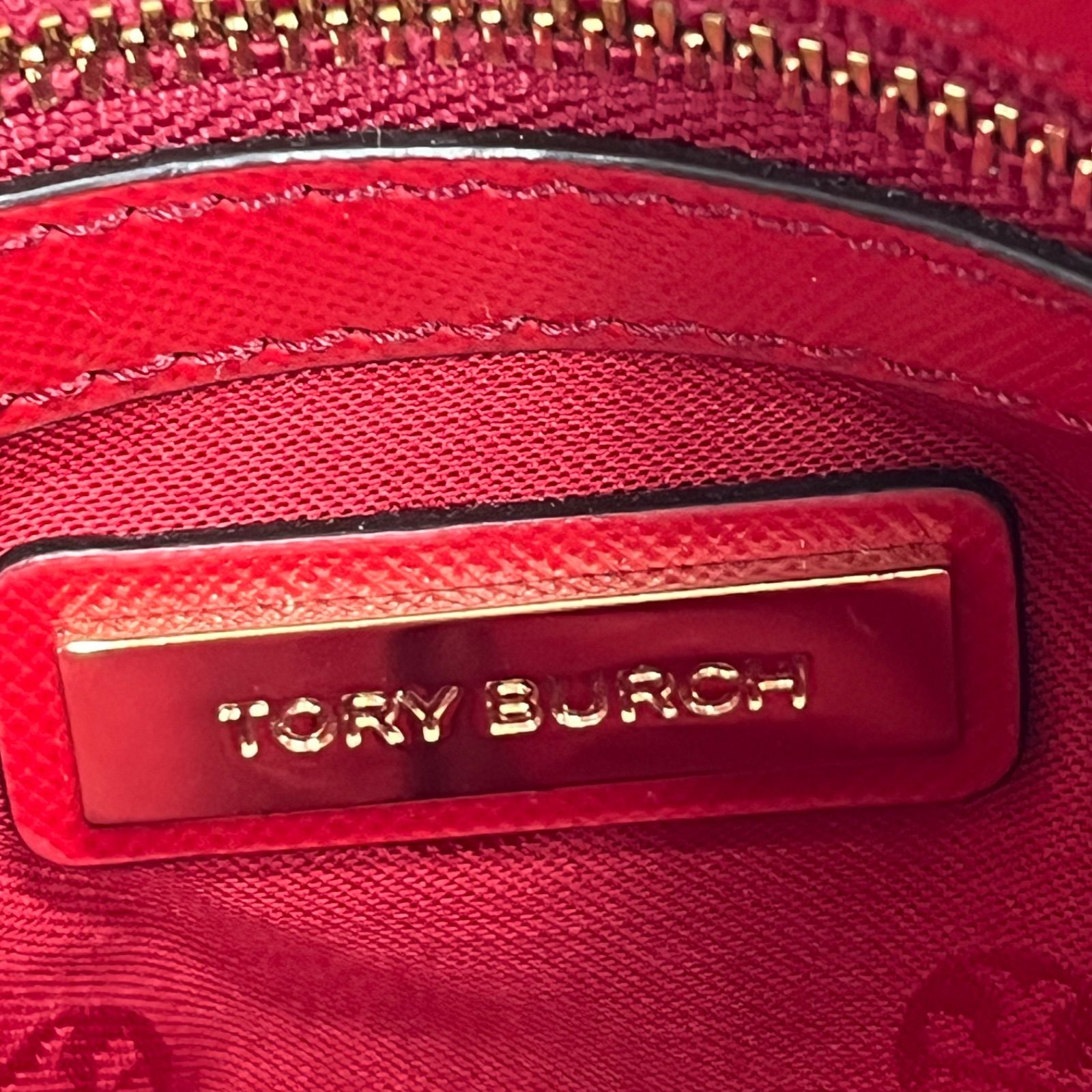 極美品 トリーバーチ Tory Burch 赤、レッド ハンド ショルダー バッグ