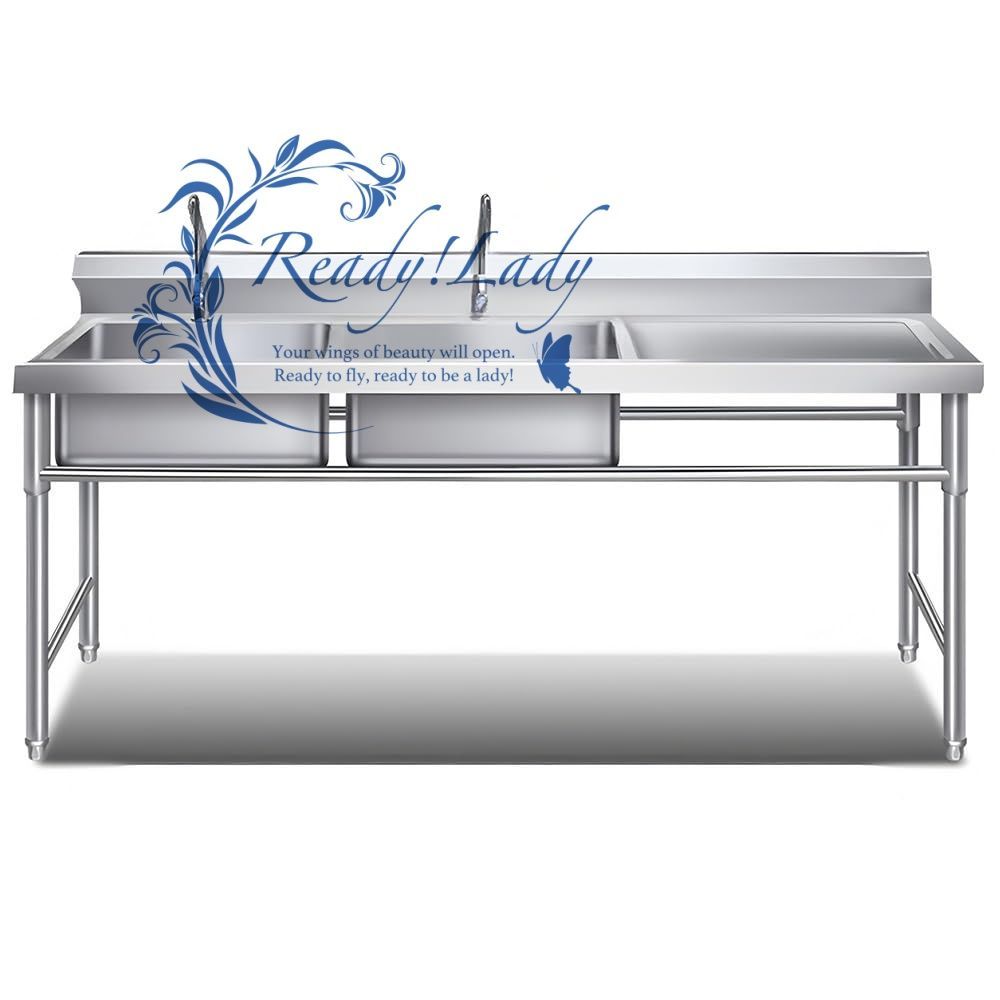 流し台 ステンレス製 業務用 シンク 流し台 蛇口水栓付き防錆 お手入れ簡単 屋内 屋外 工場 農園用 左 175 60 80cm