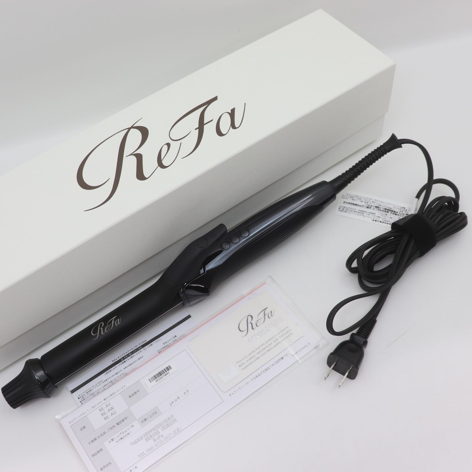 ReFa カールアイロンPRO RE-AU-03 ブラック　26mm リファ カールアイロン プロ 26mm ブラック Φ26 RE-AU-03A 黒