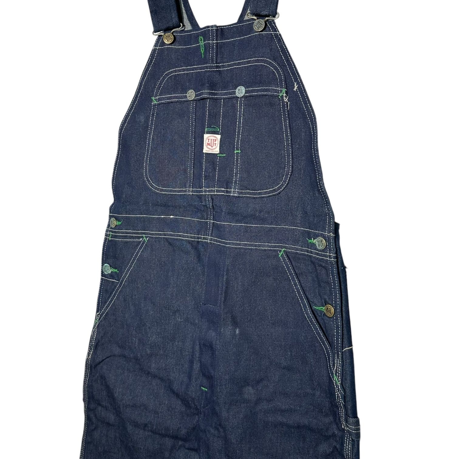 ヴィンテージ　古着　TUFNUT 60s〜70s デニム　オーバーオール　ワイド ヴィンテージ 古着 TUFNUT 60s〜70s デニム オーバーオール