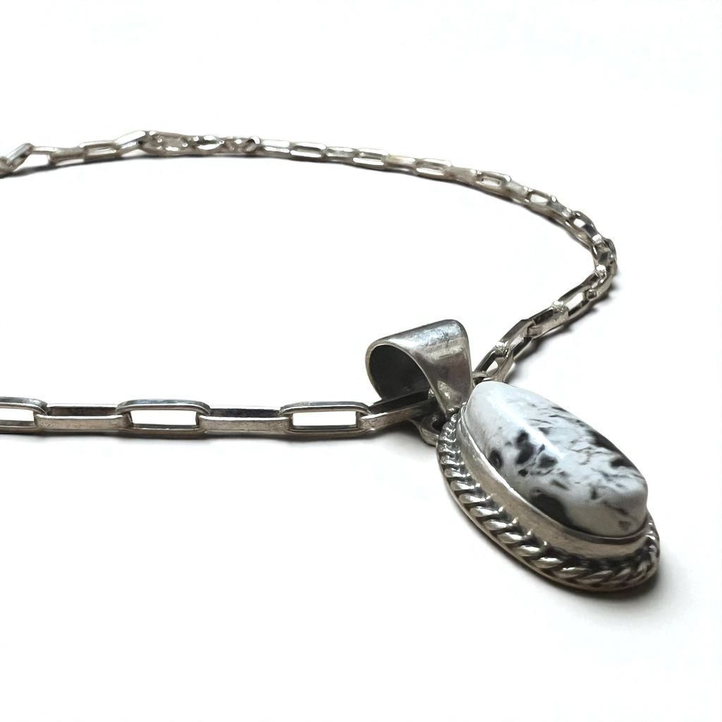 ターコイズ ホワイトハーツ ネックレス STERLING 50cm インディアン フェザー ネックレス ターコイズ ビーズ シルバー 色