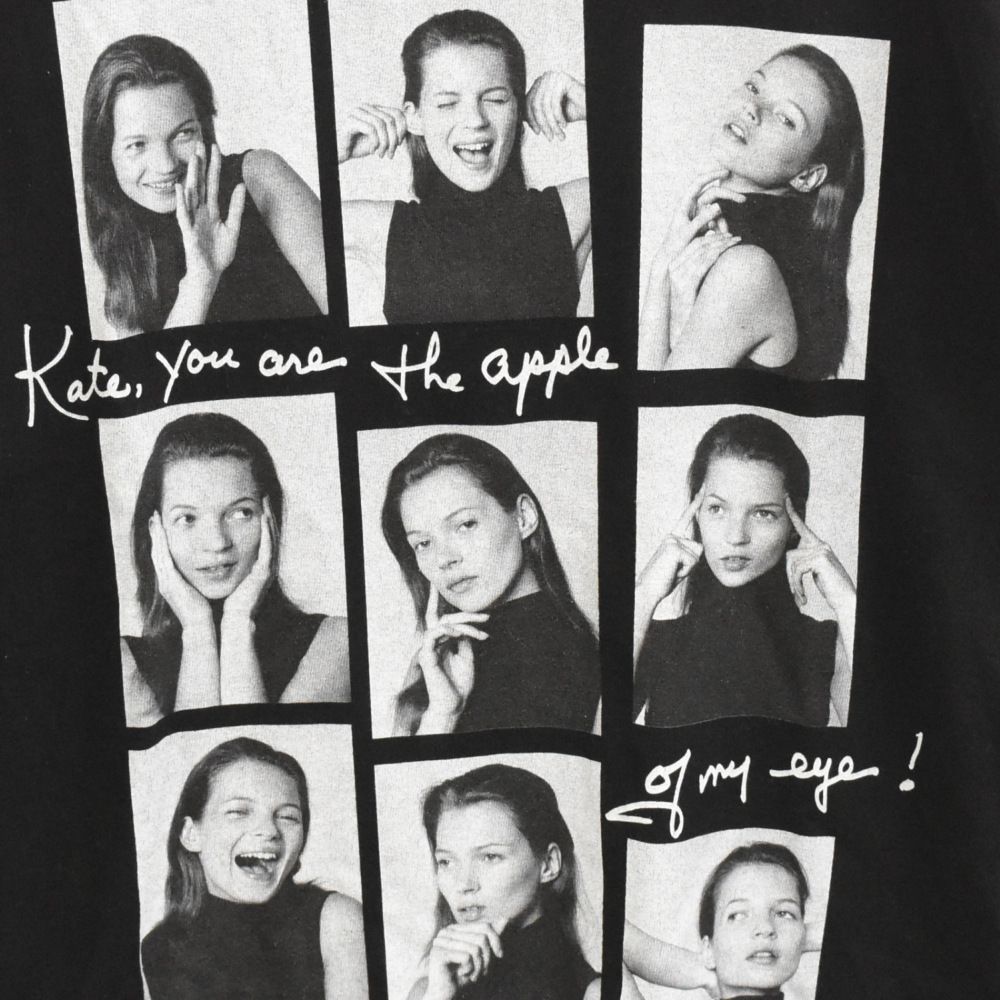 BIOTOP (ビオトープ) 10 Culture Bruce Weber Kate Moss テンカルチャー ブルースウェーバー ケイトモス  フォトプリント Tシャツ ブラック