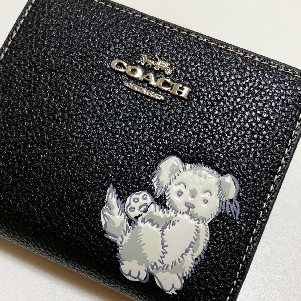 COACH スナップ ウォレット・ハッピー ドッグ 二つ折り財布 COACH