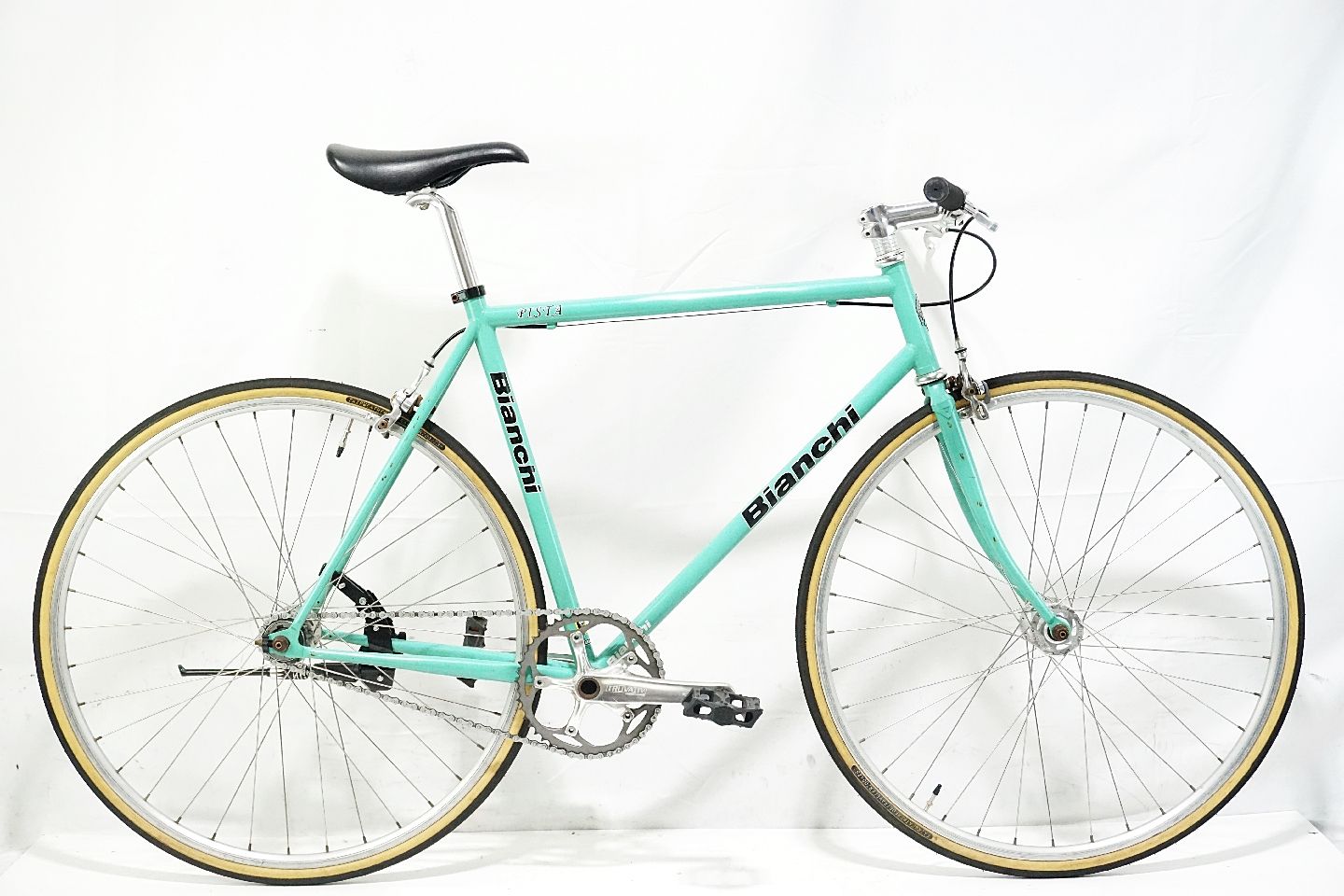 新作本物保証希少 Bianchi Pista ビアンキ ピスタ クロモリピスト 175㎝以上 シングルスピード トラックレーサー ピスト Wコグ フィクスドバイク 競輪 トラックレーサー、ピスト