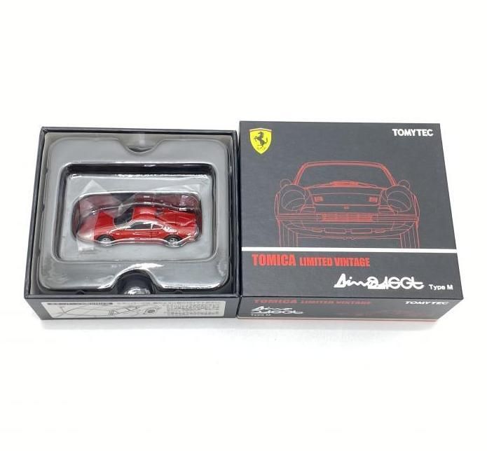 【中古】【開封】トミーテック 1/64 TLV ディーノ246gt(レッド) 「トミカリミテッドヴィンテージ」 ミニカー [292449][95]