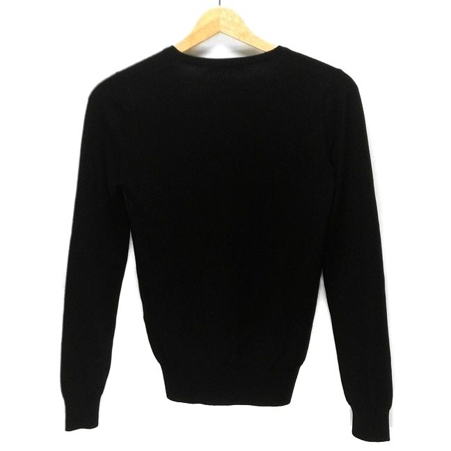 Cruciani クルチアーニ 長袖セーター サイズ38 M レディース - 黒 Vネック