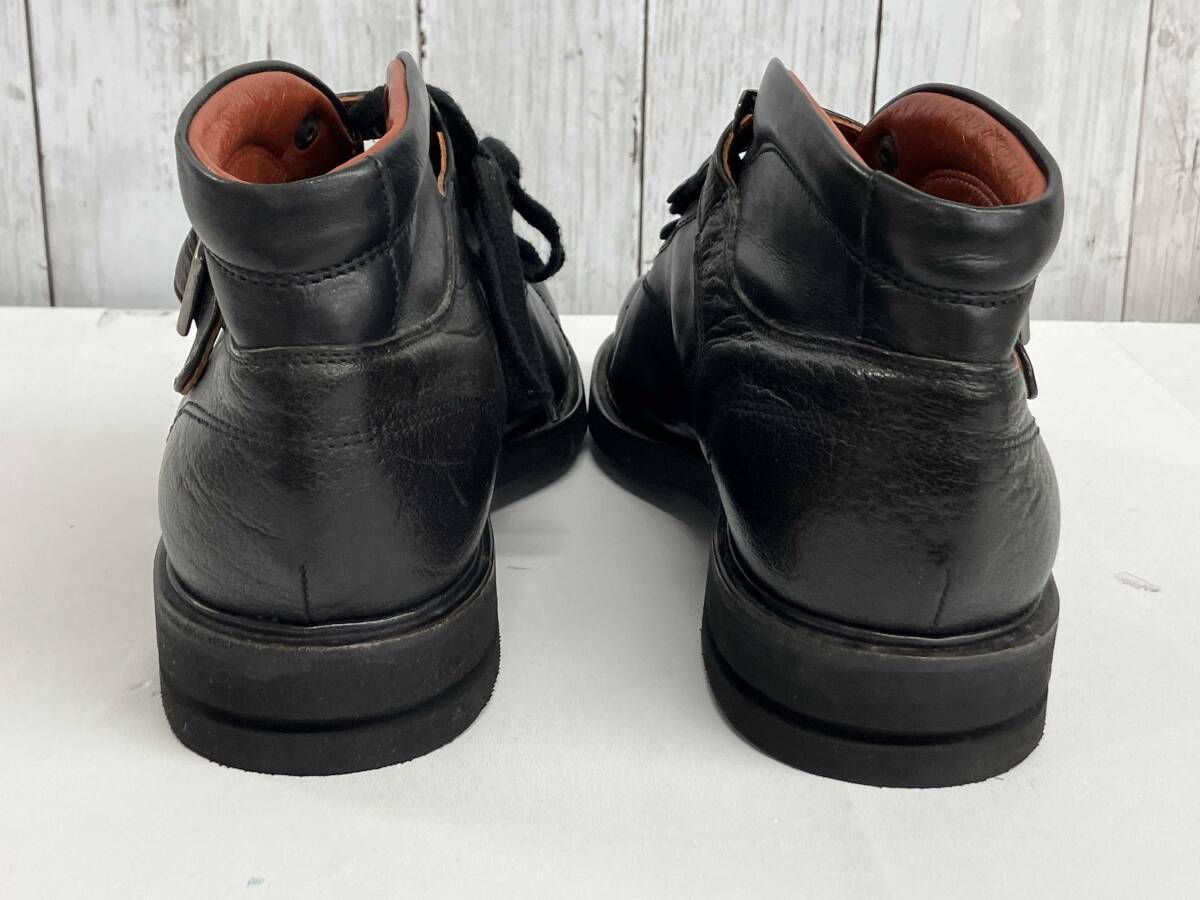 PARABOOT ショートブーツ パラブーツ スクエアトゥ レザー Semele Olympic 9441 12 ブラック