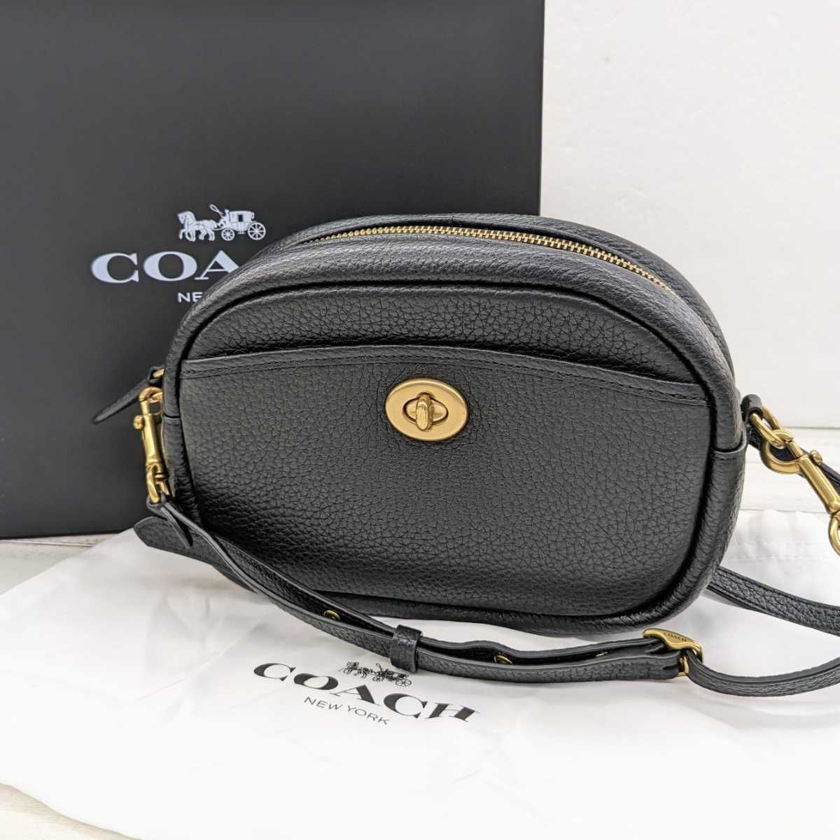 美品 COACH コーチ C5809 レザー ショルダーバッグ クロスボディバッグ