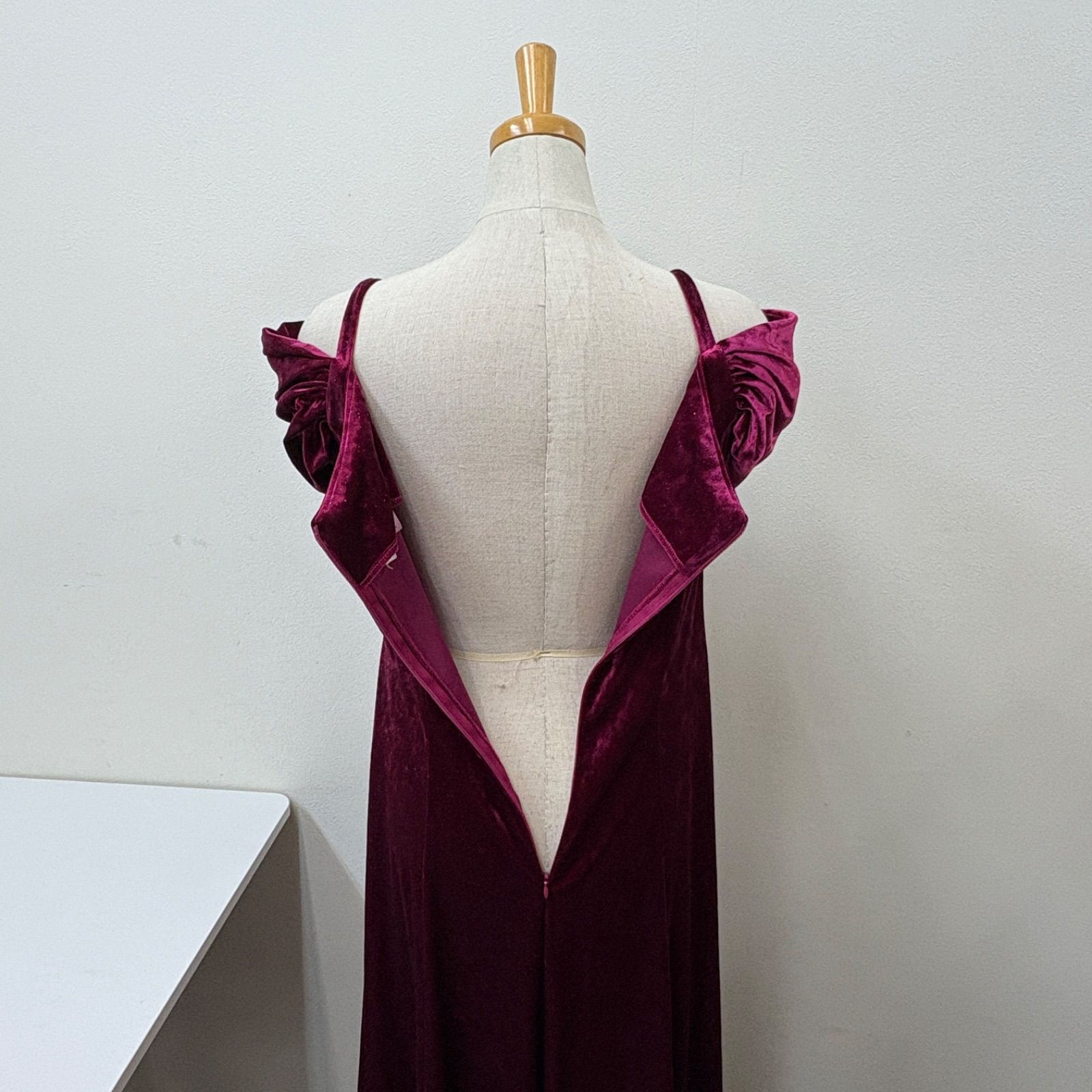 u`i no! フラダンス レッド ドレス 美品 ハワイ製フラダンス衣装