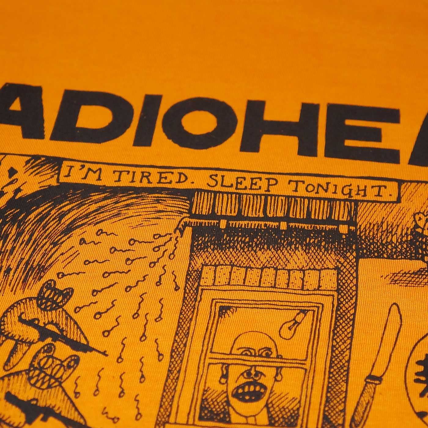 レディオヘッド 正規品 新品 バンドTシャツ Gawps オレンジ UKロック
