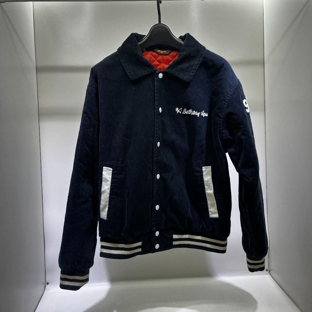 A BATHING APE コーデュロイ スタジャン　ブルゾン　初期978 A BATHING APE コーデュロイ スタジャンブルゾン初期978