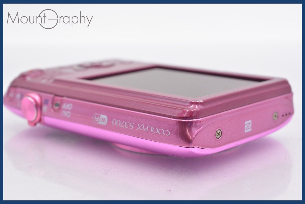 美品 Nikon COOLPIX S3700 ピンク クールピクス Wi-Fi 美品】Nikon COOLPIX S3700 Wi-Fi搭載 - メルカリ
