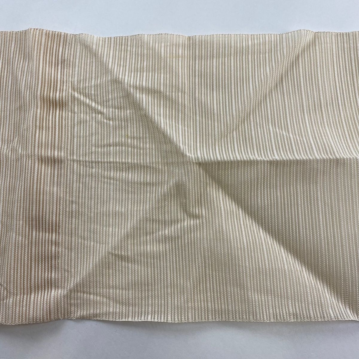 名古屋帯 秀品 八寸名古屋帯 夏帯 松葉仕立て 草花 扇面 銀糸