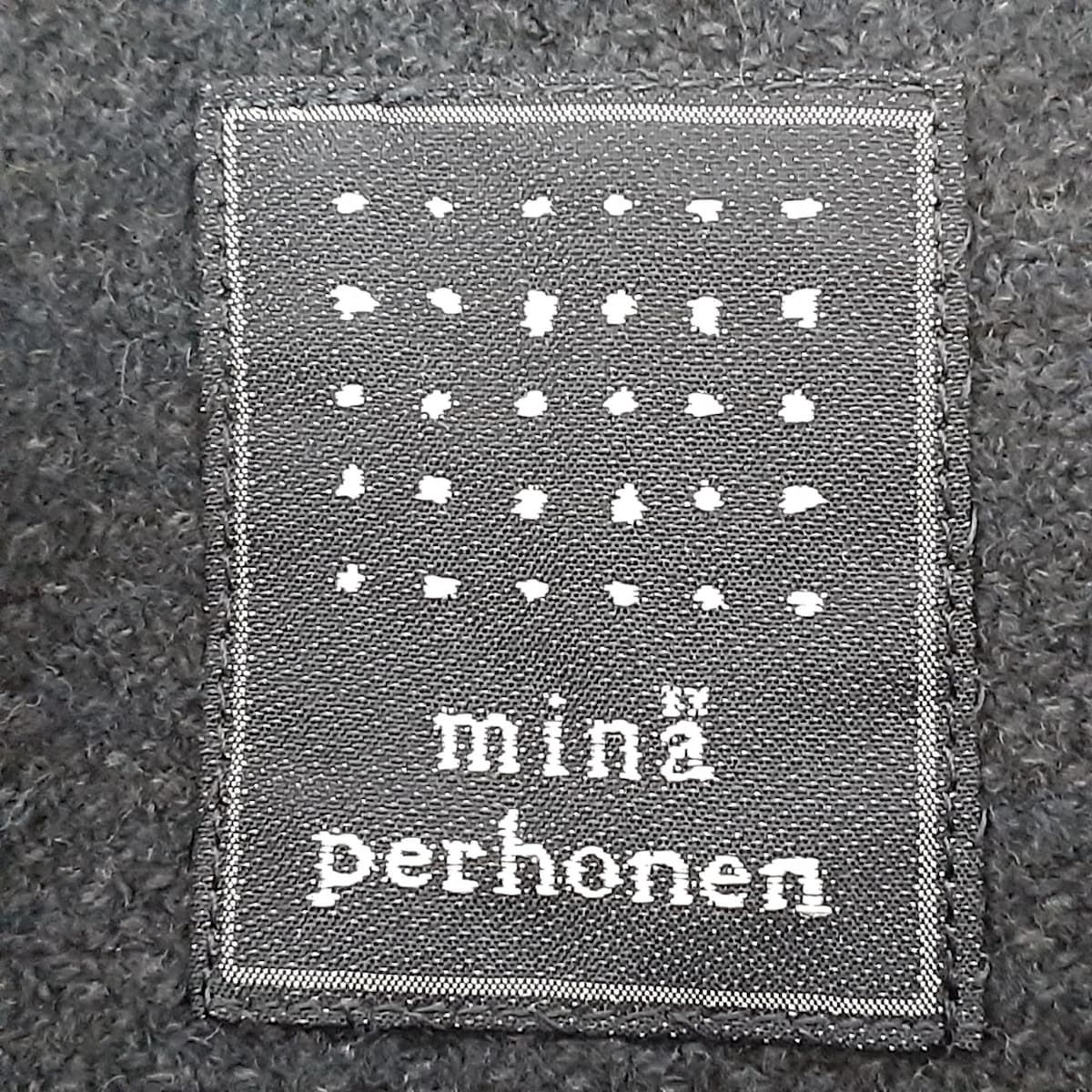 mina perhonen (mina)(ミナペルホネン) ダッフルコート サイズ36 S レディース美品  - ダークグレー 長袖/秋/冬