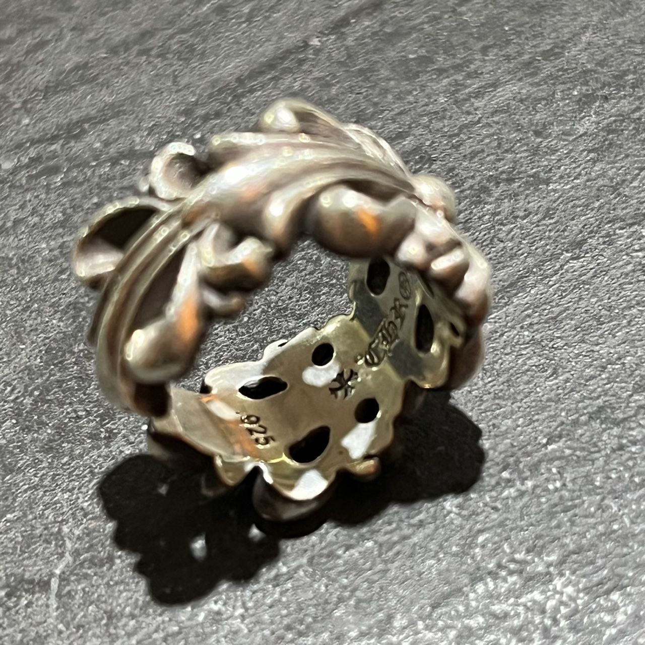 CHROME HEARTS DBL FLRL CRS ダブル フローラルクロス リング 指輪
