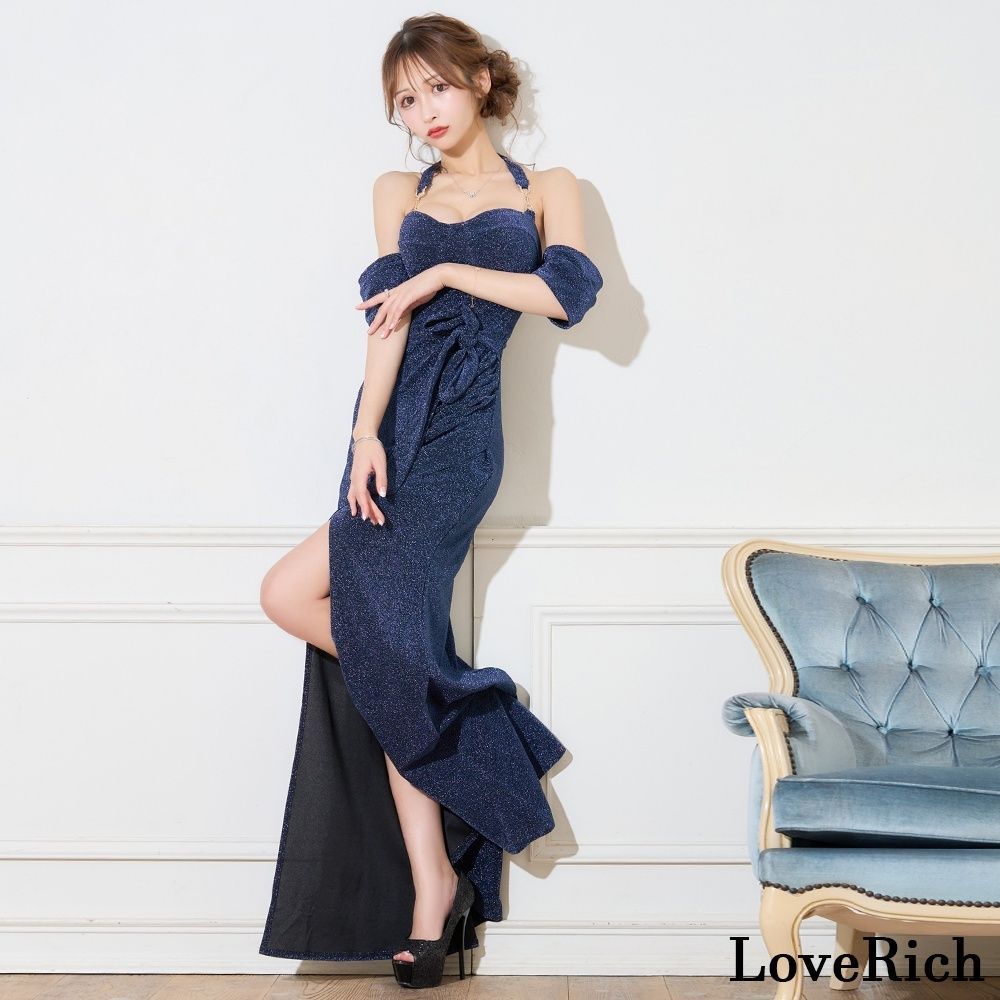 LoveRich ラブリッチ 【SMLサイズ/3カラー】ラメ入り クロスデザイン