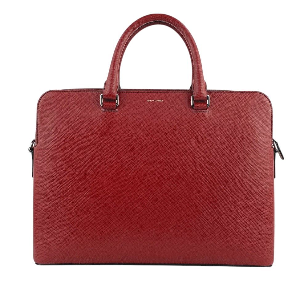 ■美品■　マイケルコース ブリーフケース イタリアンレザー ビジネス バッグ メンズ レッド 【365904】1 □美品□ マイケルコース ブリーフケース イタリアンレザー ビジネス