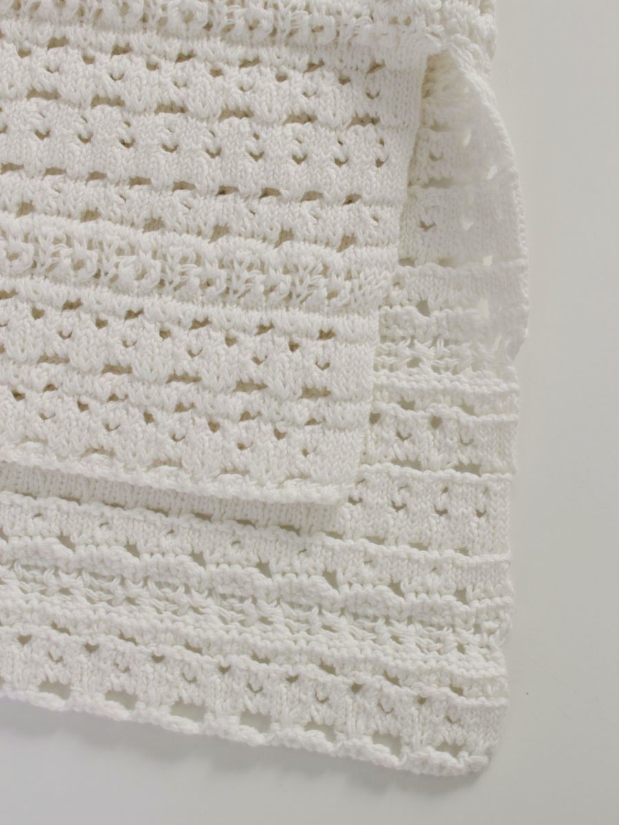 セオリーリュクス Coin Crochet Albany 3201715 ニットベスト 38