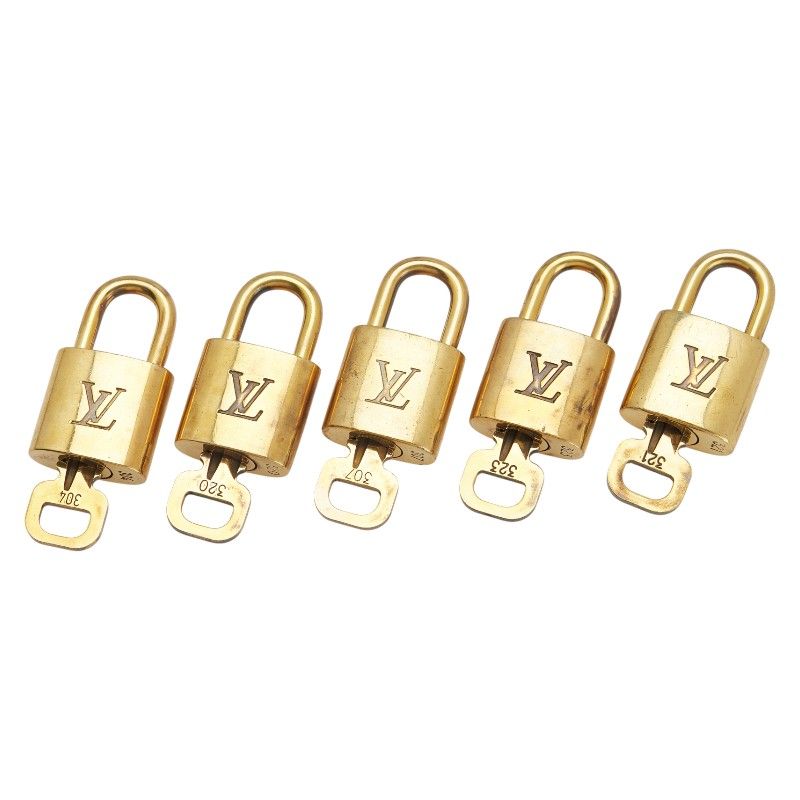 ルイ ヴィトン カデナ 南京錠 キー 5点セット ゴールド メッキ レディース LOUIS VUITTON 1-0233139