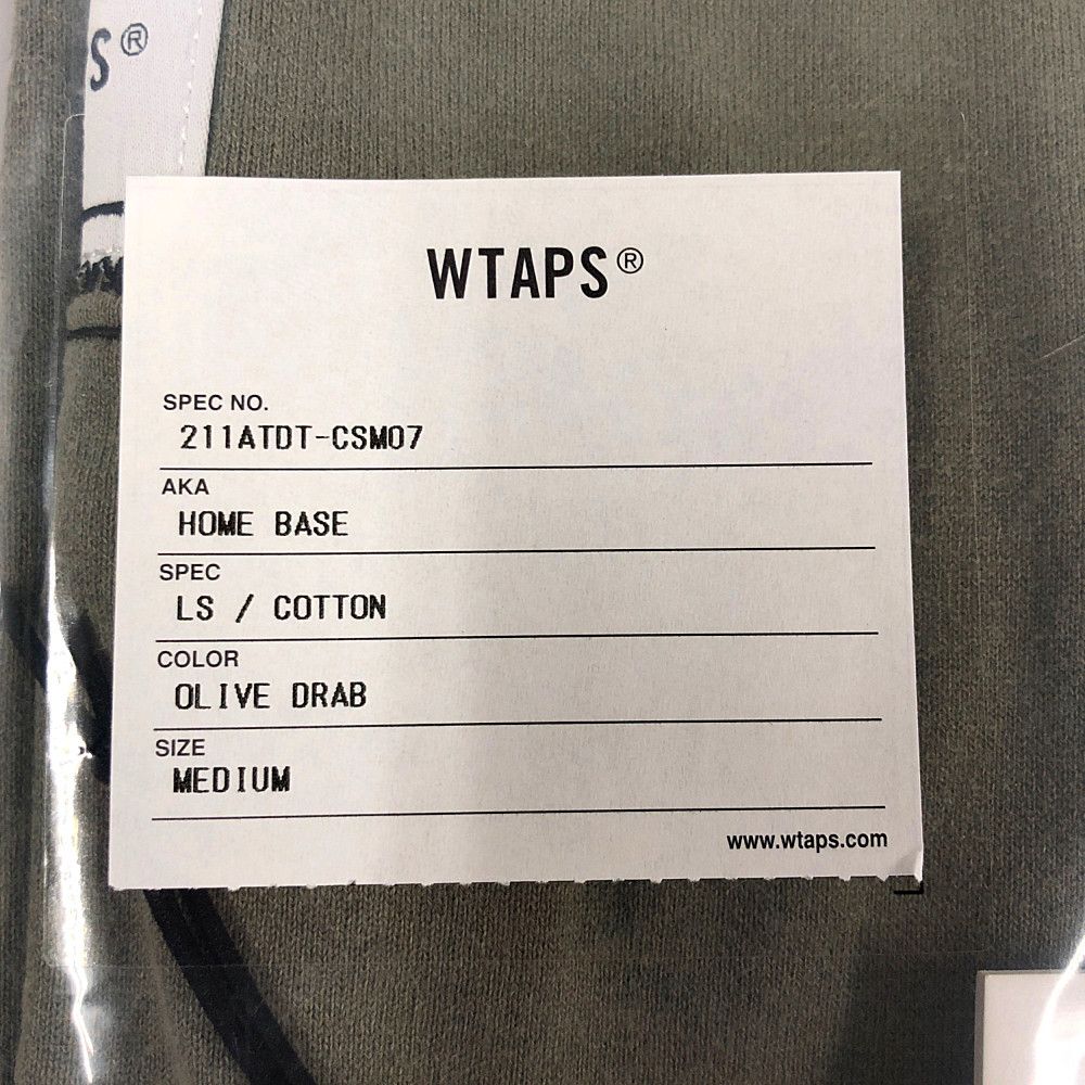 WTAPS ダブルタップス 21SS HOME BASE LS / COTTON 加工 ロング長袖Ｔ