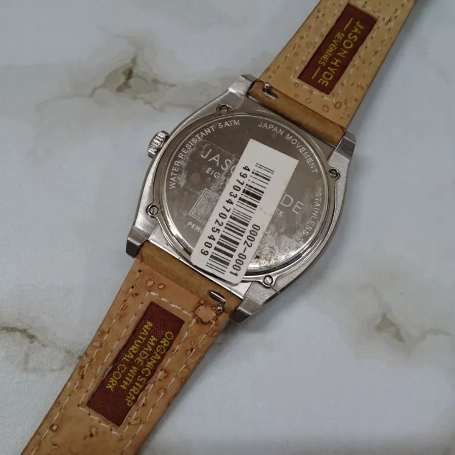 ジェイソン ハイド ウーノ UNO JH10002 腕時計 コルク シルバー