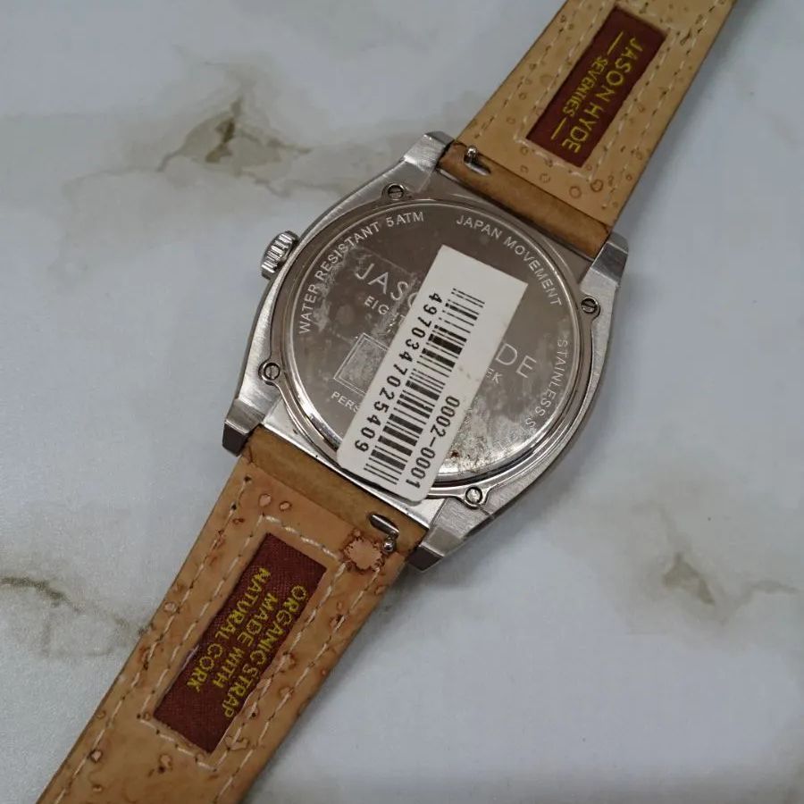 ジェイソン ハイド ウーノ UNO JH10002 腕時計 コルク シルバー 0890 