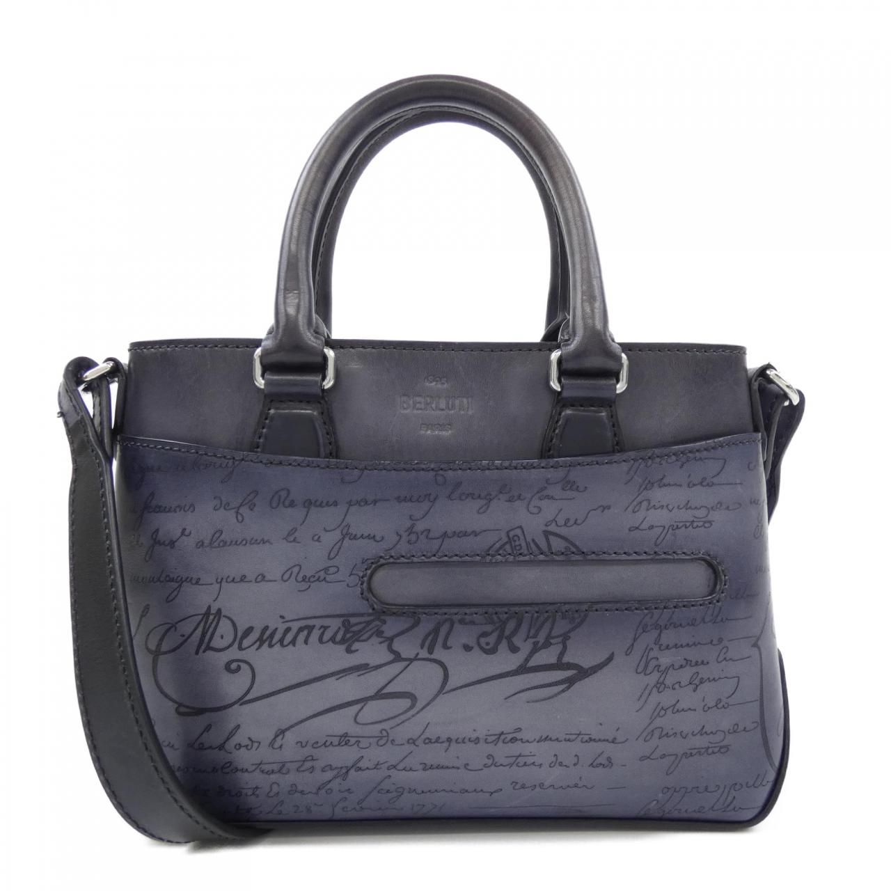 ベルルッティ Berluti トゥジュールガリバーグラディアントスクリットレザーメッセンジャー BAG