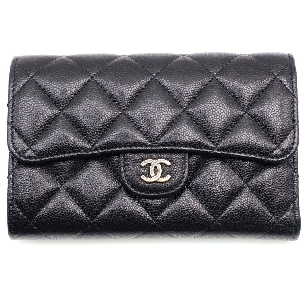 CHANEL マトラッセ 二つ折り 長財布 ロング ウォレット ココマーク CHANEL(シャネル) マトラッセ ココマーク 二つ折りロング
