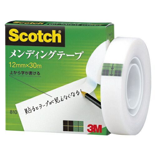 スリーエム スコッチ［Ｒ］メンディングテープ 810-1-12 1巻