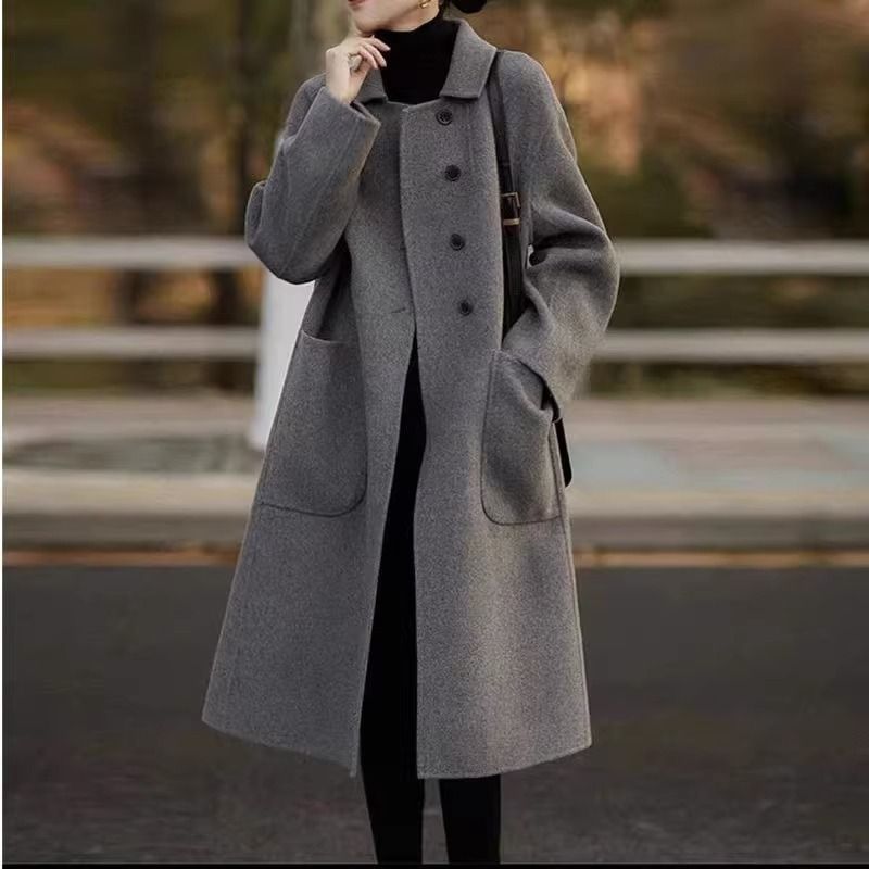 チェスターコート コート レディース ダブルフェイス ロング