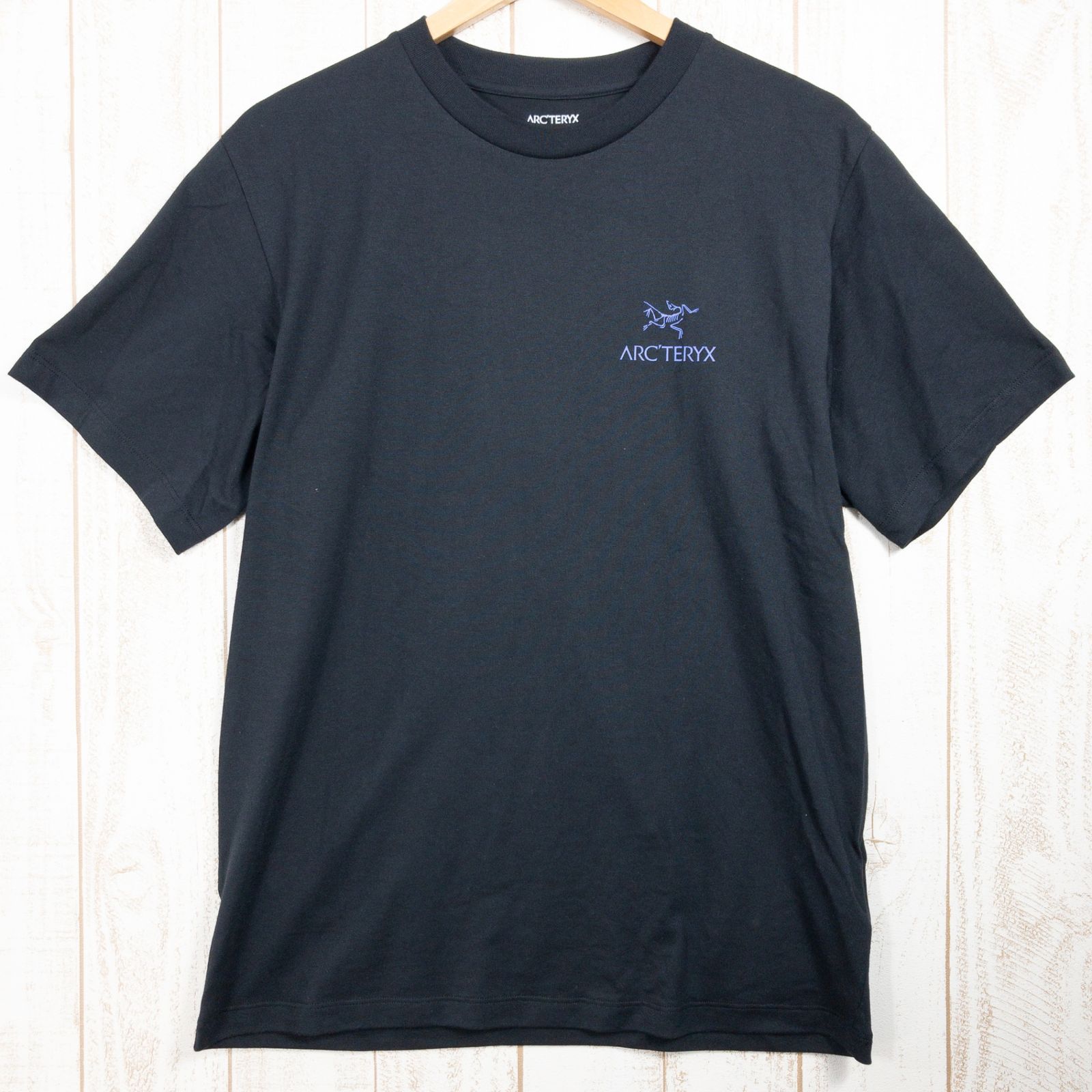 Men s S ブラック系 Arcteryx アークテリクス クラッグ SL コットン バード ワード ショートスリーブ コットン ウェア トップス インナー シャツ ショートスリーブTシャツ クルーネック z00050