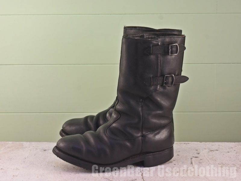 ビンテージ 軍ブーツ 黒 メンズ 26cmくらい Z416 - メルカリ 