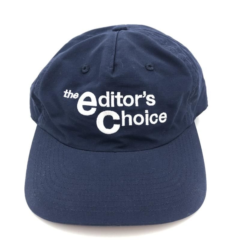 the editor s choice the editor s choice コットン ナイロンキャップ ネイビー×ホワイト 24 240024526009