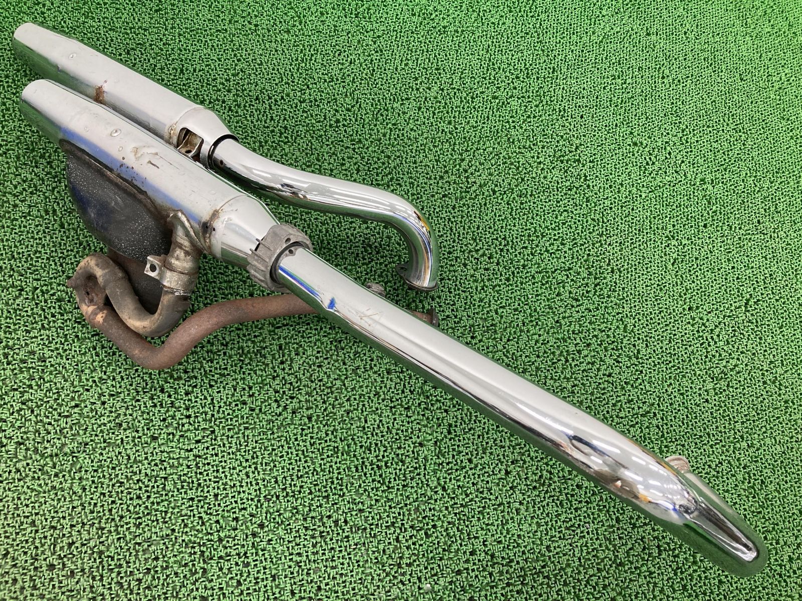 ヤマハ　ビラーゴ250　3DM　純正　マフラー 中古 ビラーゴ250 マフラー 3DM ヤマハ 純正 バイク 部品 XV250Virago 修復