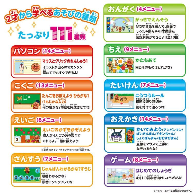  キーをカタカタ あそんでまなべる はじめてのアンパンマンパソコン バンダイ アンパンマン その他 おもちゃ