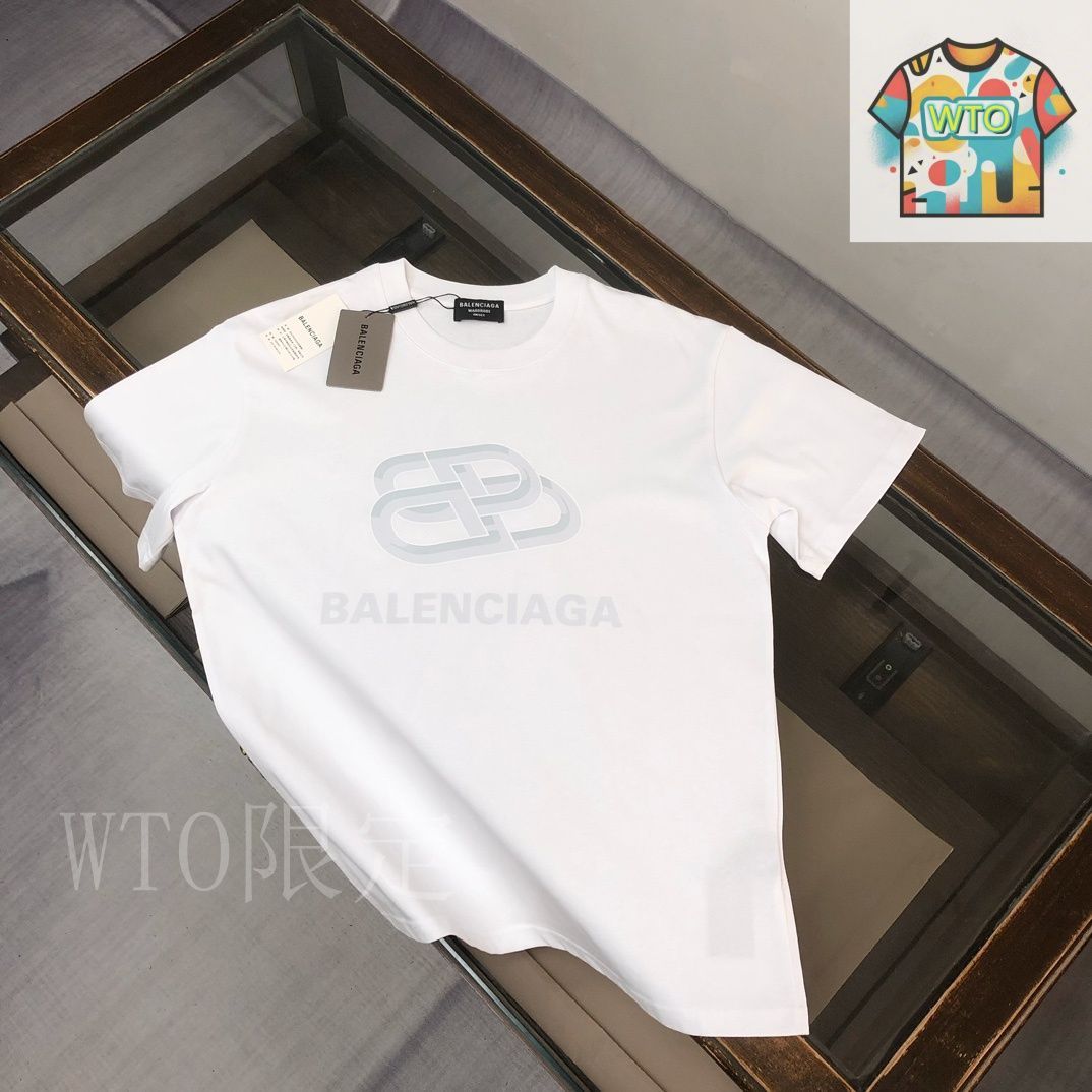 洗練されたデザイン【BALENCIAGA】プリント Tシャツ 半袖 日本国内最高級ブランド販売店のブランド通販専門店